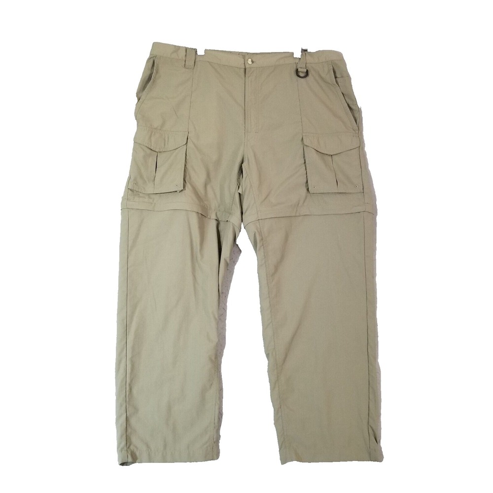 Columbia PFG cargo pants shorts combo mens 2XL khaki green nylon Dri-Fit outdoor